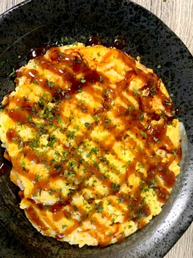 ご飯お好み焼き