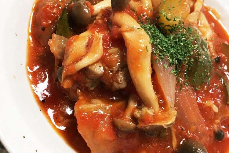 ズッキーニと鶏肉のトマト煮 レシピ 作り方 By まかぼう クックパッド 簡単おいしいみんなのレシピが366万品