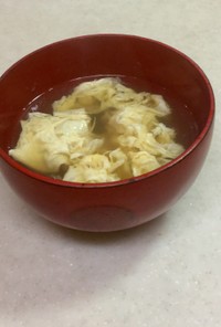 かきたま汁(卵スープ ) 豆腐スープ併記