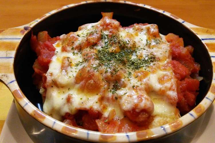 簡単トマト缶でパングラタン レシピ 作り方 By Izmicizumi クックパッド 簡単おいしいみんなのレシピが352万品