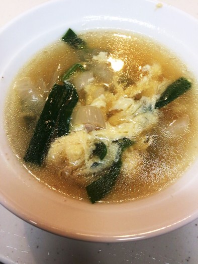 ニラ卵スープの写真