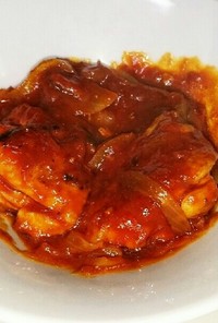 超簡単❗鶏肉と玉葱のトマトソース煮