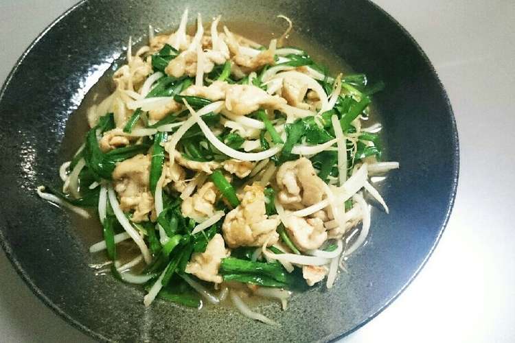 簡単時短 もやしとニラの豚肉炒め レシピ 作り方 By 大 Papa クックパッド 簡単おいしいみんなのレシピが371万品