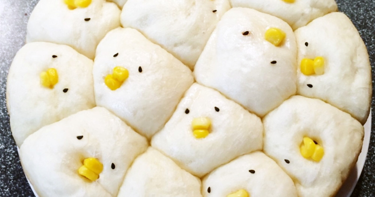 炊飯器で簡単 8 ひよこちぎりパン レシピ 作り方 By ぬうちゃん クックパッド 簡単おいしいみんなのレシピが357万品