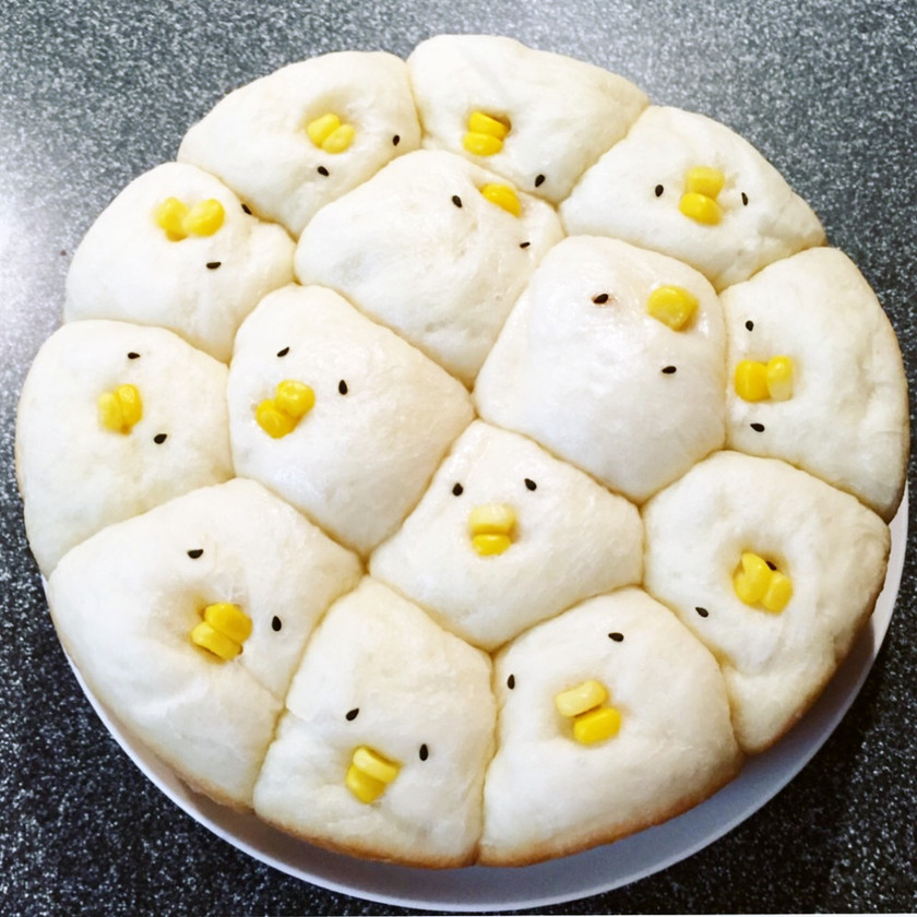 炊飯器で簡単(•8•)ひよこちぎりパン by ぬうちゃん、 【クックパッド】 簡単おいしいみんなのレシピが338万品