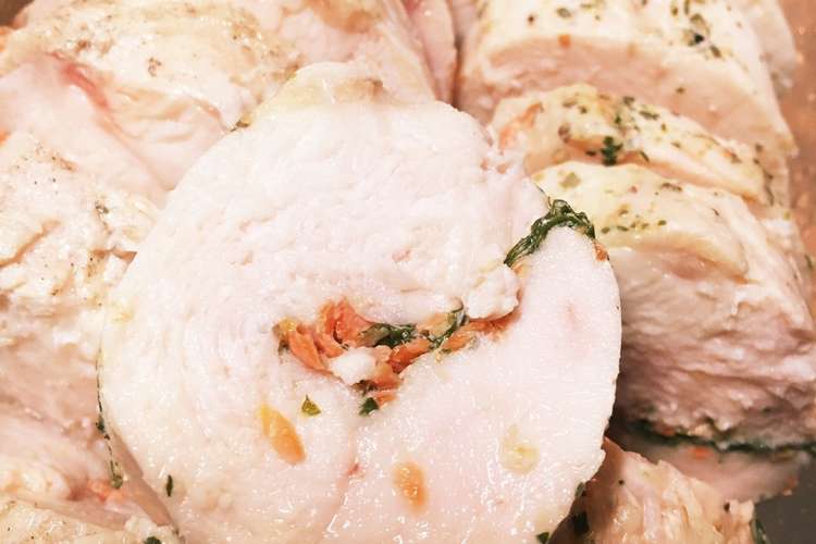 作り置き鶏むね肉でヘルシーハム レシピ 作り方 By 虹のイルカ クックパッド