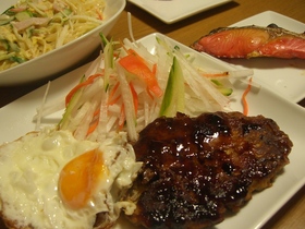 旨い!豆腐と蓮根の和風てりやきハンバーグ