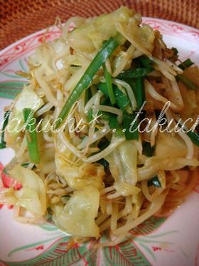 カレー風味の野菜炒め