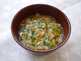 離乳食中期☆鮭とそうめんと野菜のだし煮