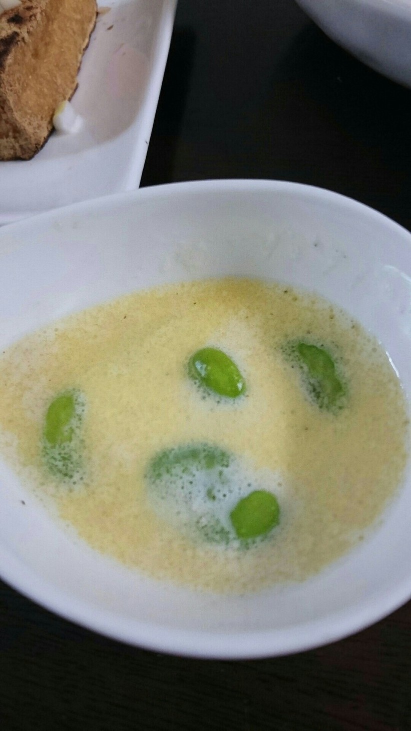 ごろっと空豆のスープの画像
