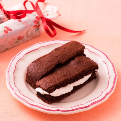 マシュマロチョコケーキの写真