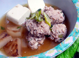 エリンギの鶏団子