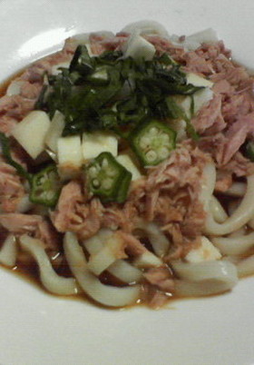 大葉の薫るシーチキンかけうどん