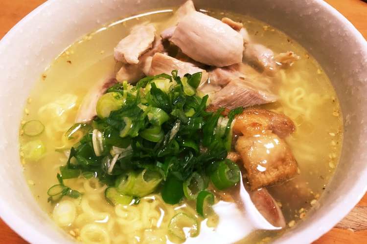 インスタントで 鶏塩ラーメン 一手間 レシピ 作り方 By ゼロシステム クックパッド 簡単おいしいみんなのレシピが349万品