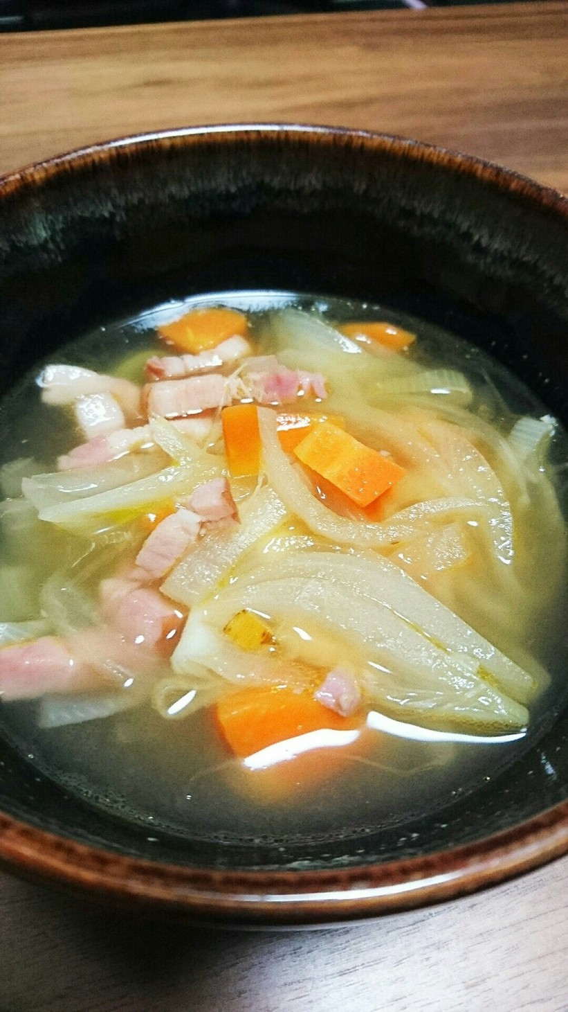 ベーコン野菜スープの画像
