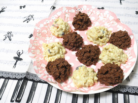 【バレンタイン】2色のチョコクランチ♪