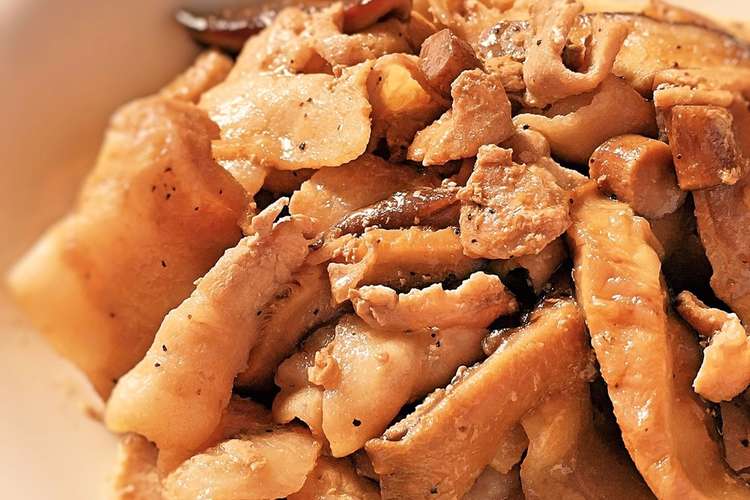 豚肉と椎茸のバター醤油炒め 作り置き レシピ 作り方 By なむい クックパッド 簡単おいしいみんなのレシピが352万品