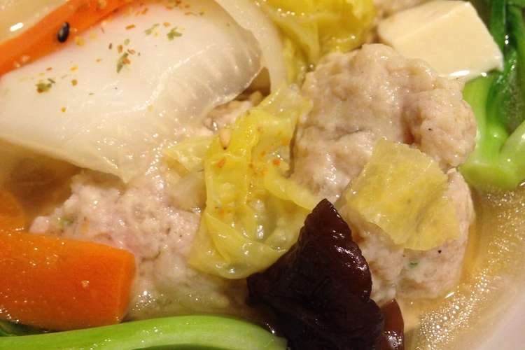 ヒガシマルうどんスープで肉団子スープ レシピ 作り方 By ぽんちゃんごはんだよ クックパッド 簡単おいしいみんなのレシピが352万品