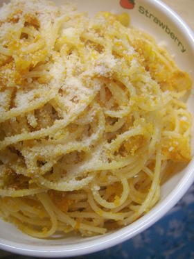 たっぷりおろし人参とツナのスパゲッティー