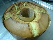 メチャ膨らんだ♪抹茶シフォンの写真