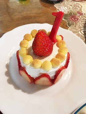 *1歳のバースデーケーキ*
