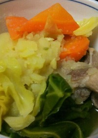 キャベツと根菜の煮物