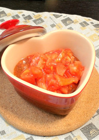 ブルスケッタ風 冷たいトマトソース