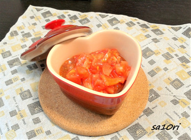 ブルスケッタ風 冷たいトマトソースの写真