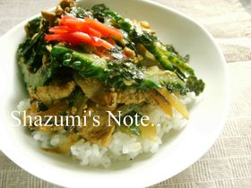 ゴーヤで回鍋肉風どんぶり