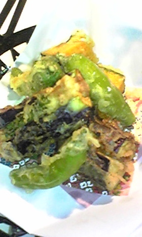 茄子のお肉はさみ揚げ