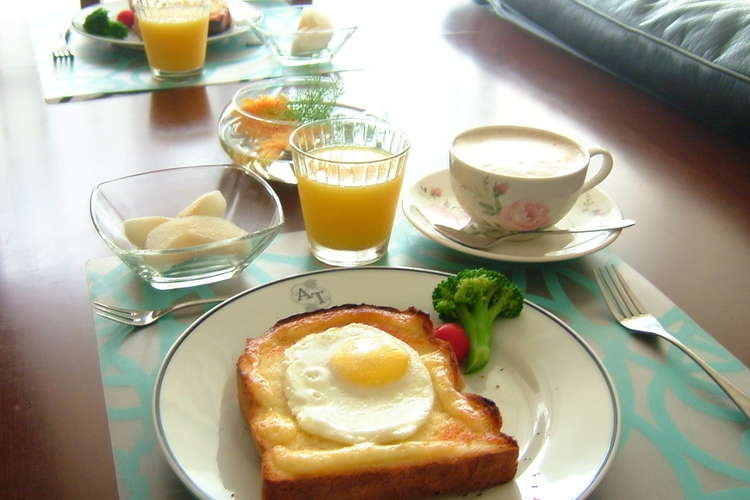 簡単朝食 サニーサイドアップトースト レシピ 作り方 By てんぷぅ クックパッド