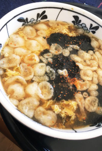 海苔佃煮の玉子スープ(*^^*)