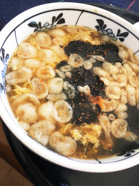海苔佃煮の玉子スープ(*^^*)