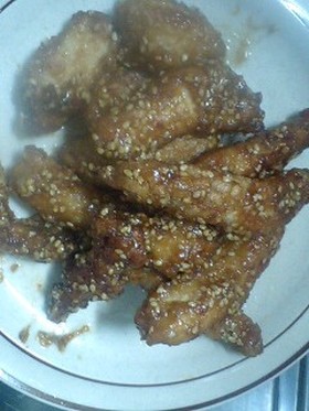 カジキの中華風揚げ漬け。