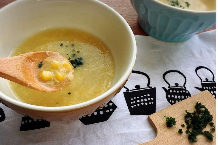 簡単ふわふわ卵 中華クリームコーンスープ レシピ 作り方 By ちゃぐ家 クックパッド 簡単おいしいみんなのレシピが351万品