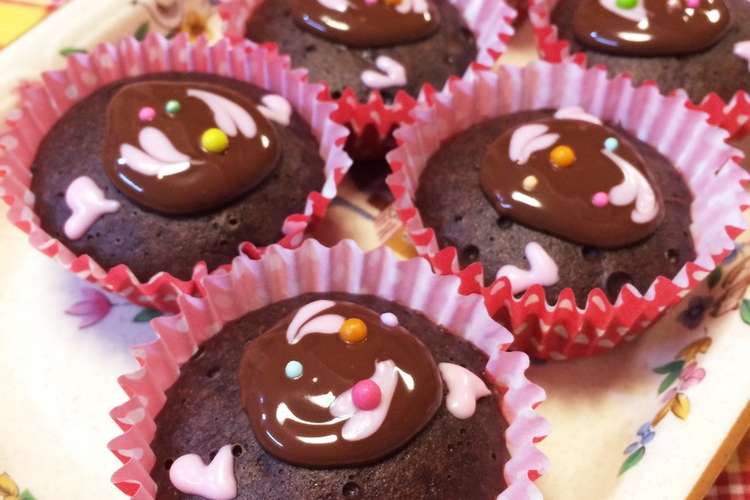 チョコが濃厚 チョコ蒸しカップケーキ レシピ 作り方 By 空耳ママ クックパッド