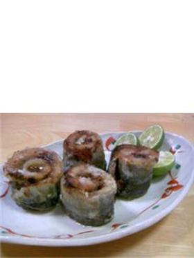 秋刀魚の梅肉巻き