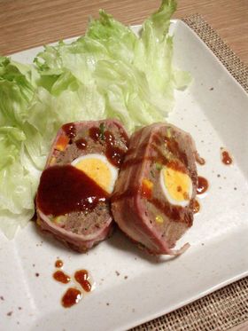 玉子入り☆ジューシーミートローフ
