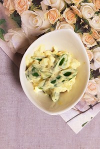 【副菜】スナップエンドウの卵サラダ