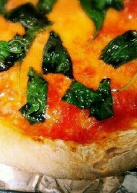 魚焼きグリルで手作りピザ☆マルゲリータ
