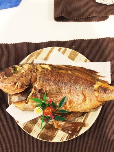 お正月やお食い初めに✨失敗なし鯛の塩焼きの写真