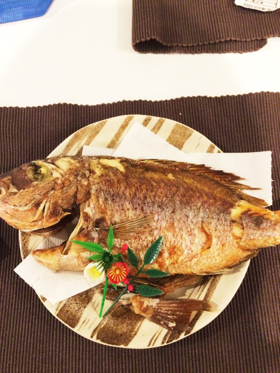 お正月やお食い初めに✨失敗なし鯛の塩焼き