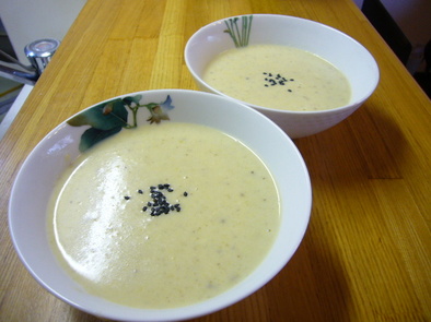 栗ポタ～栗のスープの写真