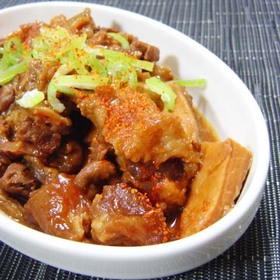 我が家の牛すじ煮