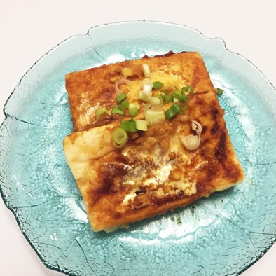 バター醤油の豆腐ステーキの写真