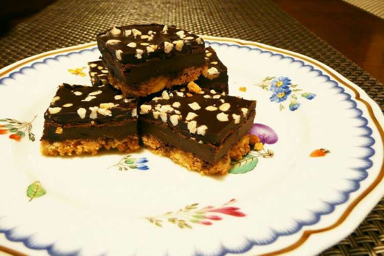 ピーナッツ チョコチーズケーキバー レシピ 作り方 By ミヤガワフミ クックパッド 簡単おいしいみんなのレシピが352万品