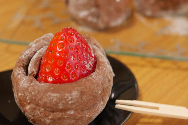 バレンタインに チョコ苺大福 レシピ 作り方 By まさコ クックパッド 簡単おいしいみんなのレシピが352万品