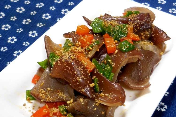 簡単 生きくらげのごま風味炒め レシピ 作り方 By ｍａｒｉ クックパッド