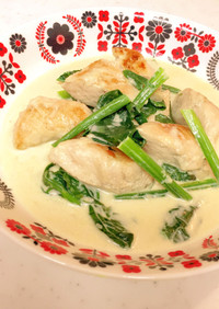 テケトー料理48鶏肉の簡単ホワイトソース