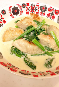 テケトー料理48鶏肉の簡単ホワイトソース